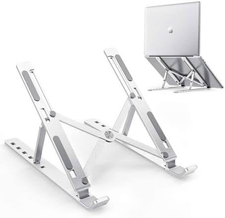 “Strong and adjustable laptop stand for comfortable work.”