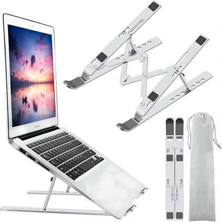 “Strong and adjustable laptop stand for comfortable work.”
